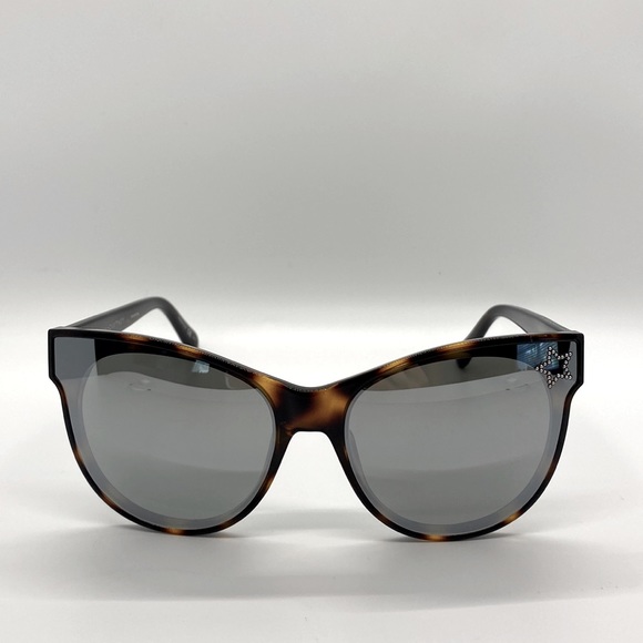 Stella Mccartney Silver Cat Eye Ladies Sunglasses New - Picture 8 of 13